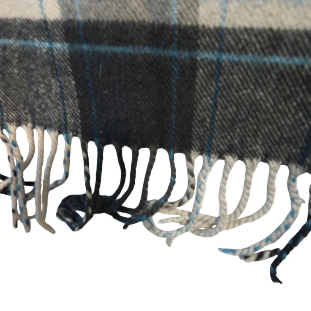 Buffalo Plaid Scarf by SofterThan Cashmere, Super Soft in Acrylic Fringe, Warm